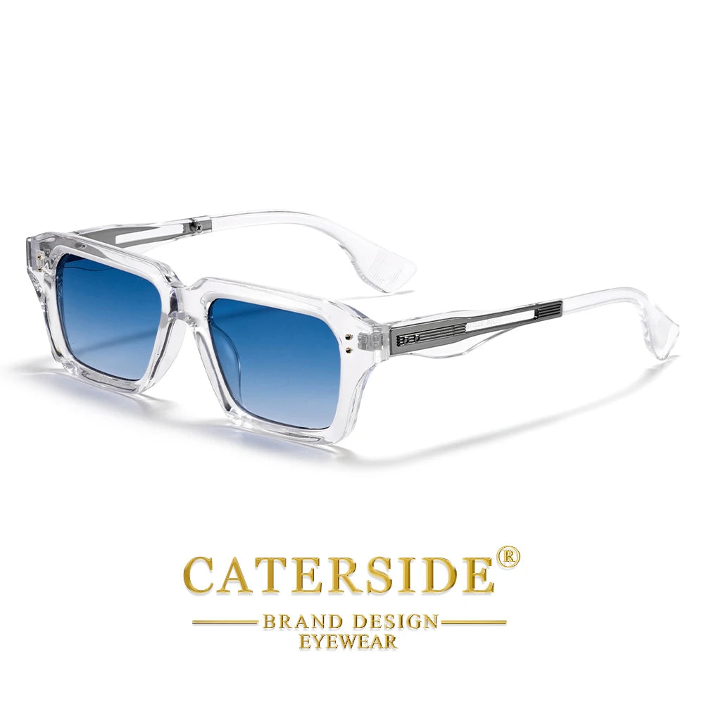 CATERSIDE Square Premium – Retro Okulary Przeciwsłoneczne z Metalowym Detalem i UV400