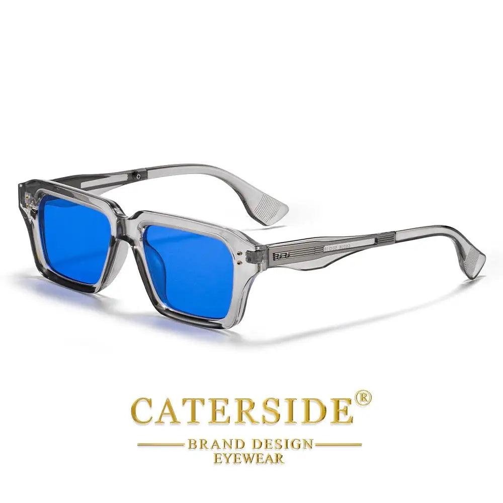 CATERSIDE Square Premium – Retro Okulary Przeciwsłoneczne z Metalowym Detalem i UV400