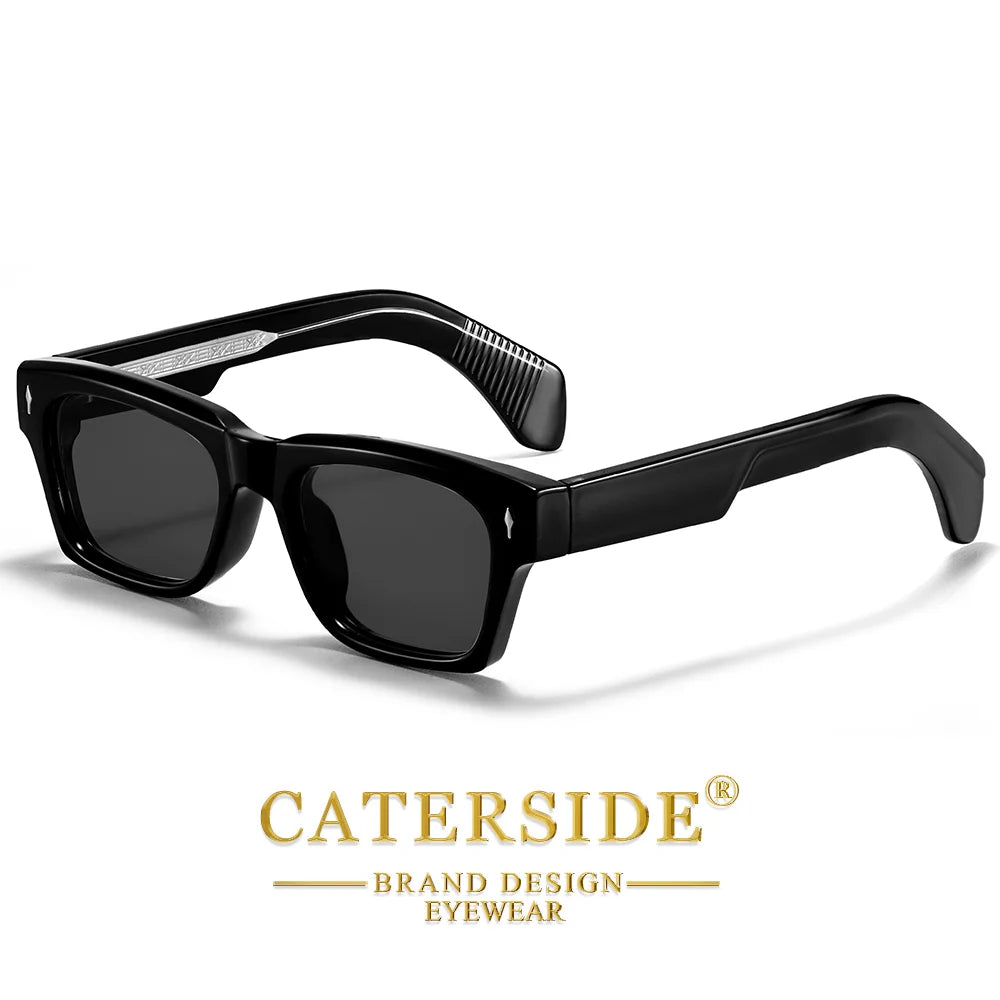 CATERSIDE Okulary Polaryzacyjne Kwadratowe Retro UV400