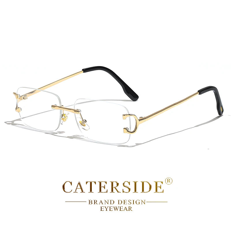 CATERSIDE Okulary Oversize Kwadratowe Grube Ramki Retro