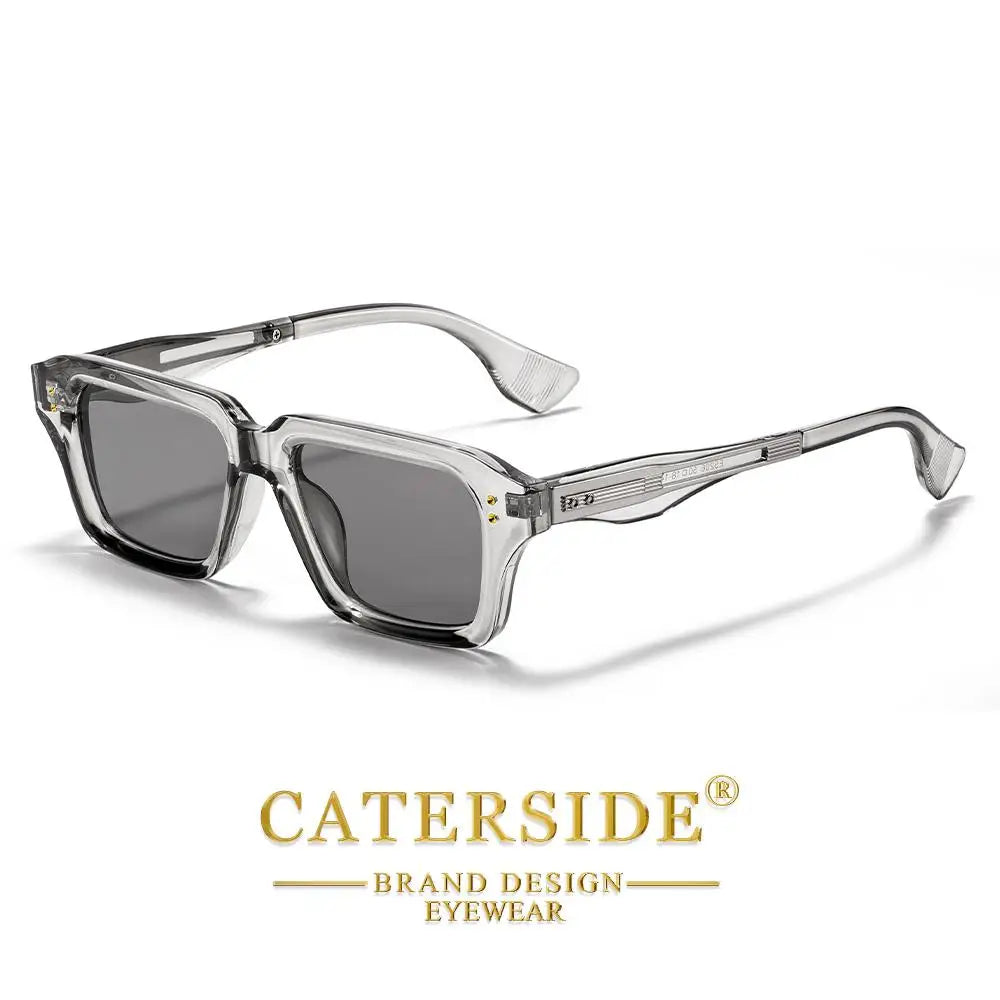 CATERSIDE Square Premium – Retro Okulary Przeciwsłoneczne z Metalowym Detalem i UV400