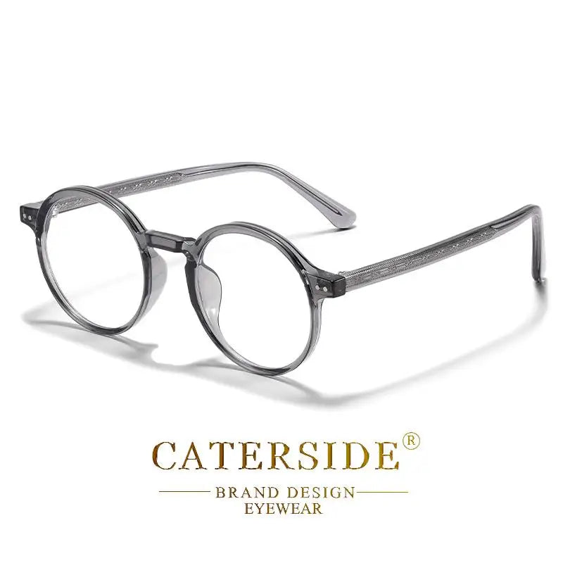CATERSIDE Okulary Okrągłe Retro TR90 do Komputera