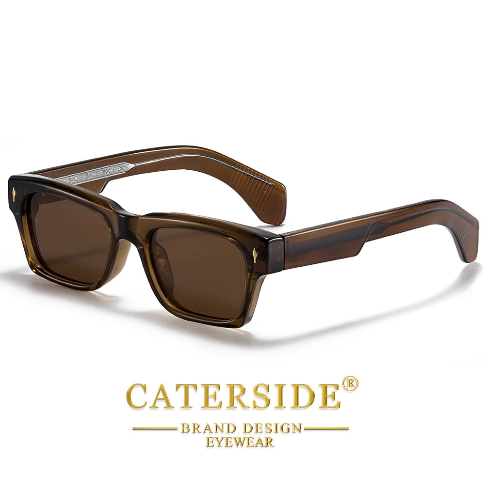 CATERSIDE Okulary Polaryzacyjne Kwadratowe Retro UV400