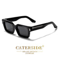 CATERSIDE Okulary Punk Kwadratowe Małe Ramki