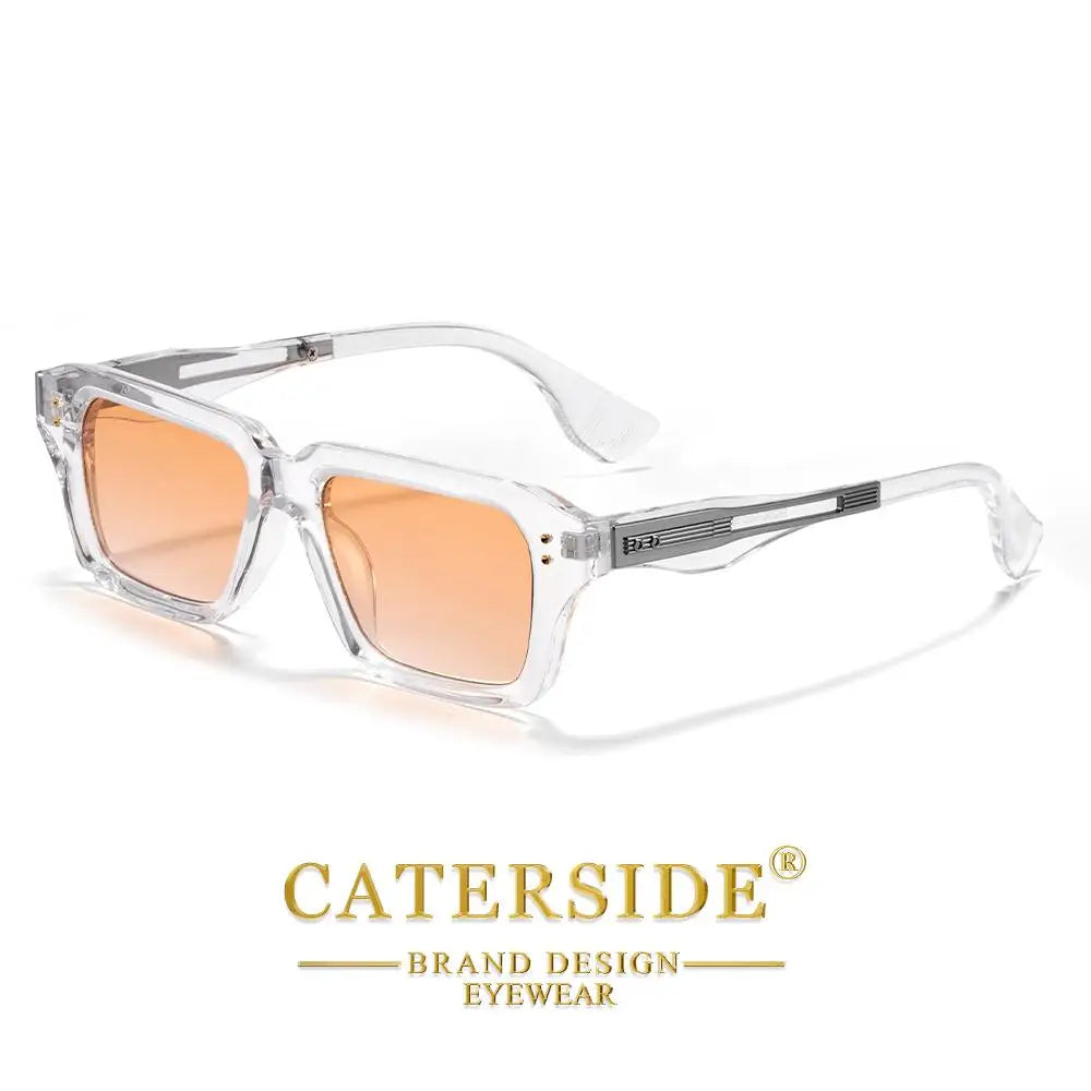 CATERSIDE Square Premium – Retro Okulary Przeciwsłoneczne z Metalowym Detalem i UV400