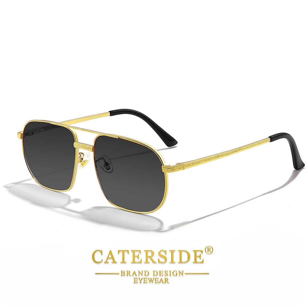 CATERSIDE Okulary Wielokątne Gradientowe do Jazdy UV400