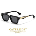 CATERSIDE Square Premium – Retro Okulary Przeciwsłoneczne z Metalowym Detalem i UV400
