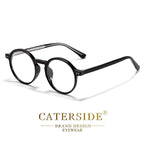 CATERSIDE Okulary Okrągłe Retro TR90 do Komputera