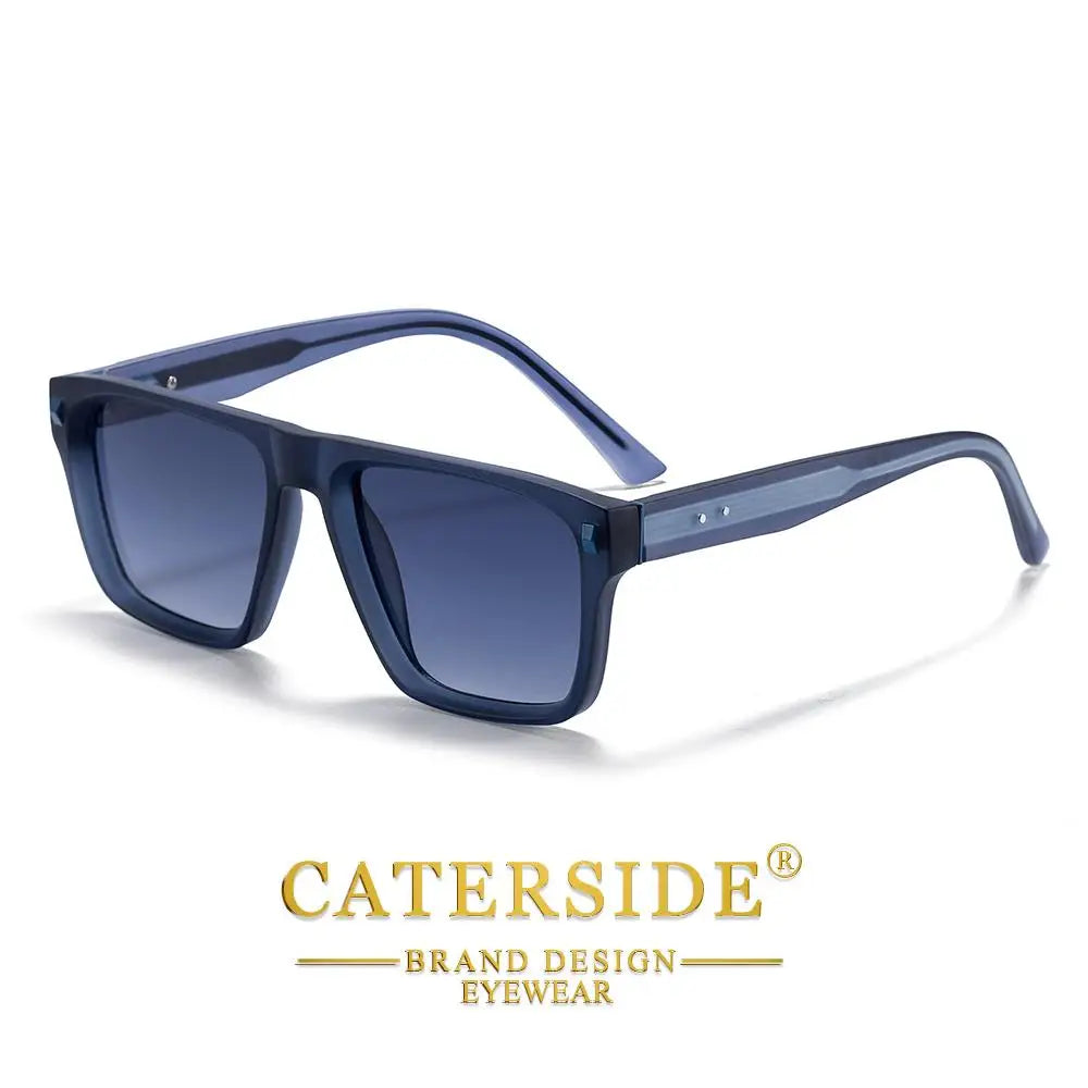 CATERSIDE Okulary Kwadratowe Gradientowe Biznesowe UV400