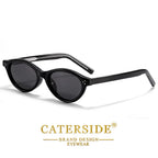 CATERSIDE Okulary Owalne Retro Polaryzacyjne Kocie Oko UV400