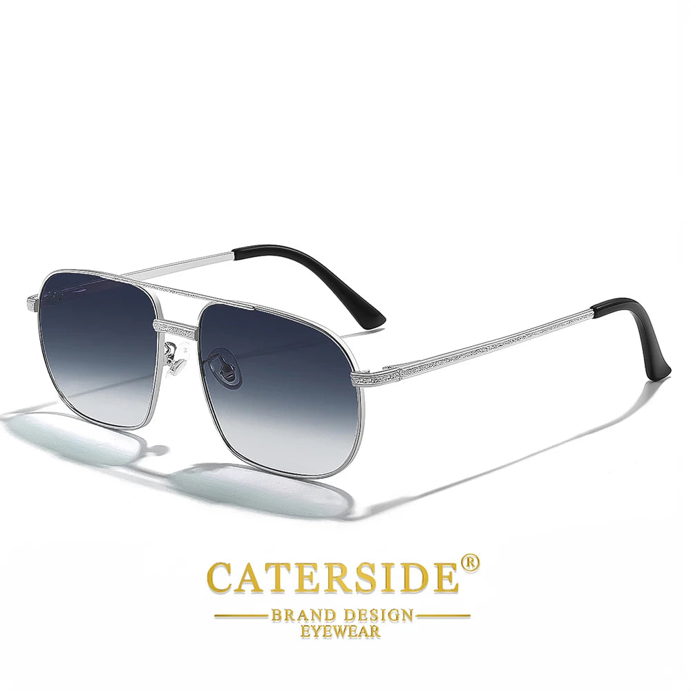 CATERSIDE Okulary Wielokątne Gradientowe do Jazdy UV400